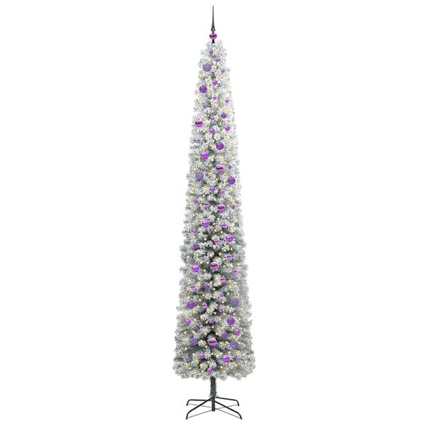 vidaXL Albero di Natale artificiale con 300 LED Verde 270 cm