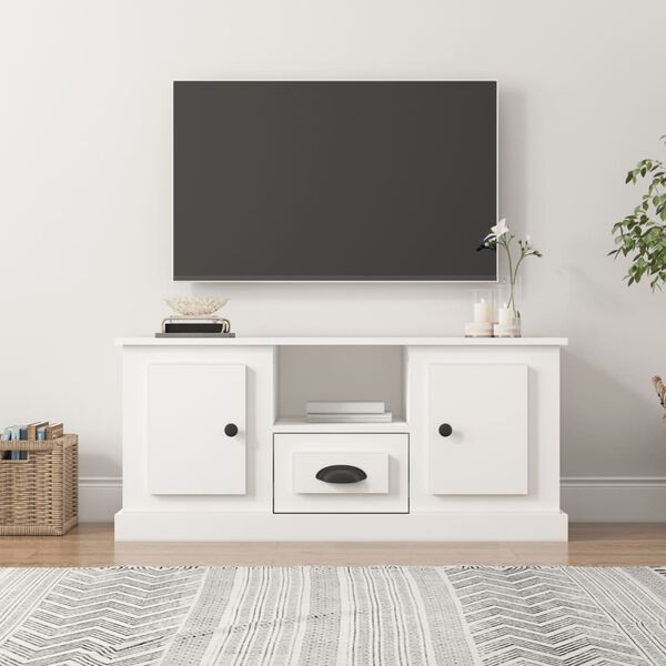 vidaXL Mobile Porta TV Bianco 100x35,5x45 cm in Legno Multistrato