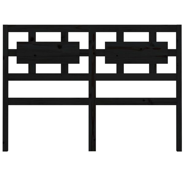 vidaXL Testiera per Letto Nera 165,5x4x100cm in Legno Massello di Pino