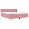vidaXL Letto a molle con materasso Rosa 200 x 180 cm Velluto
