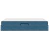 vidaXL Letto con contenitore e materasso Blu 120 x 190 cm Velluto