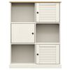 vidaXL Libreria VIGO 90x35x114,5 cm in Legno Massello di Pino Bianco
