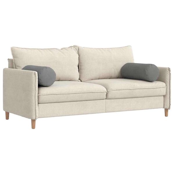 vidaXL Cuscini a rullo 2 pcs Grigio scuro Ø 25 x 70 cm