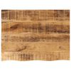 vidaXL Piano Tavolo 90x60x3,8 cm Bordi Vivi Legno di Mango Grezzo