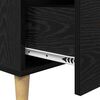 vidaXL Credenza Rovere Nero 69,5 x 34 x 90 cm Legno multistrato
