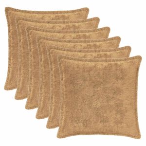 vidaXL Federa 6 pz HOUTEN Tortora 30 x 30 cm