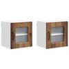 vidaXL Pannello lavastoviglie Kalmar 2 pcs Legno vecchio