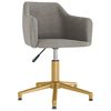 vidaXL Sedie da Pranzo Girevoli 4 pz Grigio Chiaro in Velluto