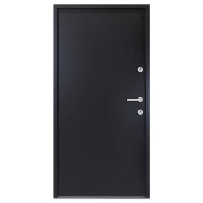 vidaXL Porta Ingresso in Alluminio Antracite 100x200 cm