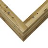 vidaXL Fioriera da Giardino 70x70x68,5 cm in Legno di Pino Impregnato