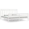 vidaXL Giroletto Bianco in Legno Massello 200x200 cm