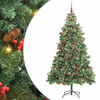 vidaXL Albero di Natale artificiale Verde 240 cm PVC e Metallo