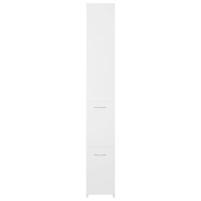 vidaXL Armadietto da Bagno Bianco 25x26,5x170 cm in Legno Multistrato