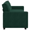 vidaXL Divano a 3 Posti Verde Scuro 220x78x84 cm in Velluto