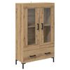 vidaXL Credenza con cassetto Rovere artigianale 69,5 x 31 x 115 cm