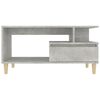 vidaXL Tavolino Salotto Grigio Cemento 90x49x45 cm Legno Multistrato