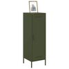 vidaXL Credenza Verde Oliva 36x39x113 cm in Acciaio