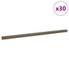vidaXL Paragradini 30 pcs Marrone 67 x 3.5 x 3 cm Alluminio