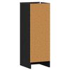 vidaXL Mobile per scarpe Rovere Nero 32 x 35 x 92 cm Legno multistrato