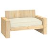 vidaXL Cuscino per seduta pallet Crema 120 x 80 x 12 cm Tessuto Oxford