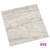vidaXL Tavole per Pavimenti 55 pcs Beige 5,11 m&sup2; PVC