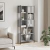 vidaXL Libreria Grigio Sonoma 72x28x172 cm in Legno Multistrato