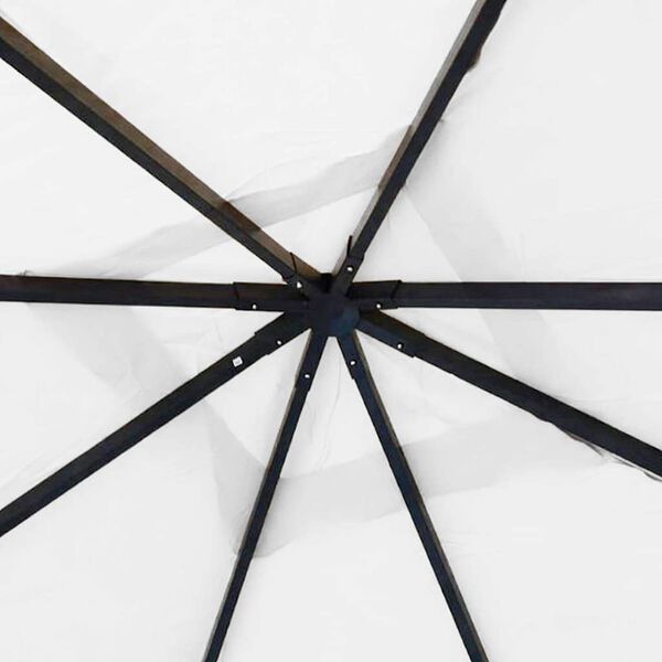 vidaXL Gazebo da Giardino 4x4x3 m Bianco 180 g/m&sup2;