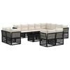 vidaXL Set Divano da Giardino 13 pz polyrattan