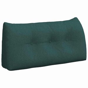 vidaXL Cuscino per Schiena Verde Scuro 100 x 24 x 50 cm Tessuto