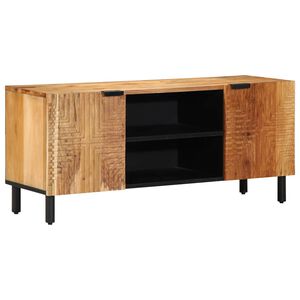 vidaXL Mobile Porta TV 105x33x46 cm in Legno Massello di Acacia