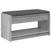 vidaXL Panca per ingresso Sonoma grigia 83 x 38 x 45 cm