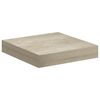 vidaXL Scaffali a Parete 4 pz Rovere 23x23,5x3,8 cm in MDF