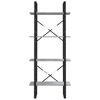vidaXL Libreria 4 Ripiani Grigio Sonoma 60x30x140 cm Legno Multistrato