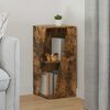 vidaXL Mensola laterale Rovere fum&eacute; 33 x 32 x 70,5 cm