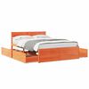 vidaXL Letto senza Materasso Marrone Cera 140x190 cm in Legno di Pino
