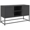 vidaXL Mobile TV Nero 100,5x39x60,5 cm in Acciaio