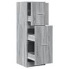 vidaXL Armadietto da Farmacia Grigio Sonoma 40x41x118 cm in Truciolato