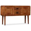vidaXL Credenza in Legno Massello con Finitura Ambra 120x30x75 cm