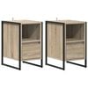vidaXL Comodino 2 pz Sonoma 39,5 x 30 x 50 cm Legno ingegnerizzato