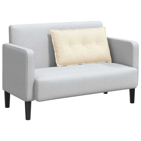 vidaXL Cuscino per Schiena Crema 80 x 50 cm Tessuto in Cords