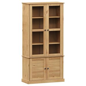 vidaXL Vetrina VIGO 85x35x170 cm in Legno Massello di Pino
