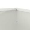 vidaXL Bordura per Prato 6 pcs Bianco 50 x 50 x 13 cm Acciaio