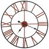 vidaXL Orologio da Parete in Metallo 58 cm Rosso