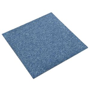 vidaXL Tappeto 20 pz Blu 50 x 50 cm 100% Polipropilene