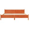 vidaXL Letto senza Materasso Marrone Cera 200x200 cm in Legno di Pino