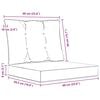 vidaXL Cuscino per divano da esterno 2 pcs Talpa Poliestere