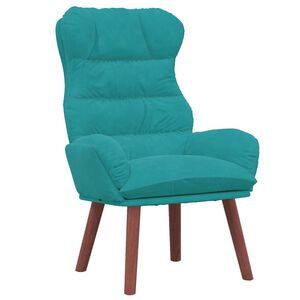 vidaXL poltrona Turchese 69 x 74 x 93 cm Velluto