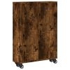 vidaXL Carrello Stretto Rovere Fumo 48x13x68 cm in Truciolato