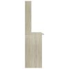 vidaXL Scrivania e Ripiani Rovere Sonoma 110x45x157 Legno Multistrato