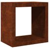 vidaXL Portalegna 60x40x60 cm in Acciaio Corten